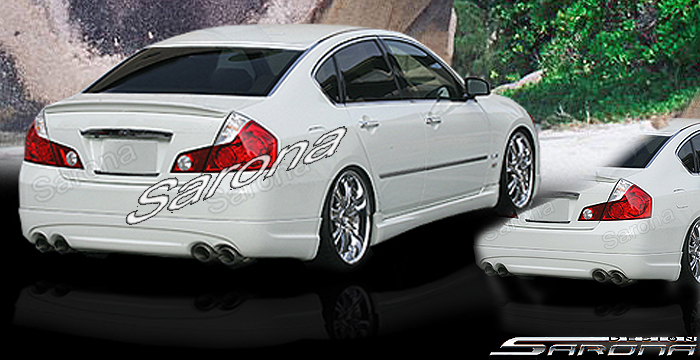 Custom Infiniti M45  Sedan Rear Lip/Diffuser (2006 - 2007) - $490.00 (Part #IF-008-RA)